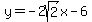y=-2sqrt%282%29x-6