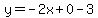 y=-2x%2B0-3