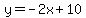 y=-2x%2B10