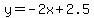 y=-2x%2B2.5