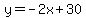 y=-2x%2B30