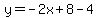 y=-2x%2B8-4