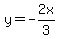 y=-2x%2F3