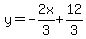 y=-2x%2F3%2B12%2F3