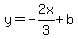y=-2x%2F3%2Bb