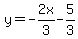 y=-2x%2F3-5%2F3