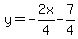 y=-2x%2F4-7%2F4