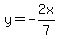 y=-2x%2F7