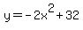 y=-2x%5E2%2B32