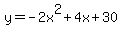 y=-2x%5E2%2B4x%2B30