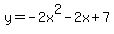 y=-2x%5E2-2x%2B7