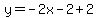 y=-2x-2%2B2