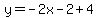 y=-2x-2%2B4
