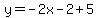 y=-2x-2%2B5