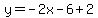 y=-2x-6%2B2