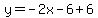y=-2x-6%2B6