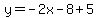 y=-2x-8%2B5