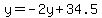 y=-2y%2B34.5