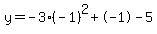 \"y=-3%28-1%29%5E2%2B-1-5\"