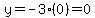 y=-3%280%29=0