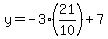 y=-3%2821%2F10%29%2B7