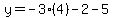 \"y=-3%284%29-2-5\"