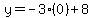 y=-3%2A%280%29%2B8