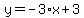 y=-3%2Ax%2B3