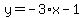 y=-3%2Ax-1