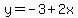 y=-3%2B2x