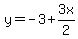 y=-3%2B3x%2F2