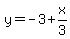 y=-3%2Bx%2F3