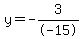 y=-3%2F-15