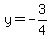 y=-3%2F4