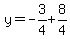 y=-3%2F4%2B8%2F4