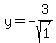 y=-3%2Fsqrt%281%29
