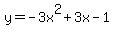 y=-3+x%5E2%2B3+x-1