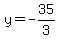 y=-35%2F3