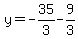 y=-35%2F3-9%2F3