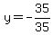 y=-35%2F35