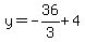 y=-36%2F3%2B4