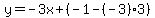 y=-3x%2B%28-1-%28-3%29%2A3%29