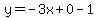 y=-3x%2B0-1