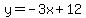 y=-3x%2B12