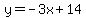 y=-3x%2B14