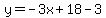 y=-3x%2B18-3