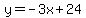 y=-3x%2B24