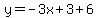 y=-3x%2B3%2B6