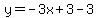 y=-3x%2B3-3