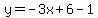 y=-3x%2B6-1